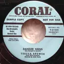 7inch Vinyl Single - Teresa Brewer - Danger Signs / Au Revoir - Promo Copy