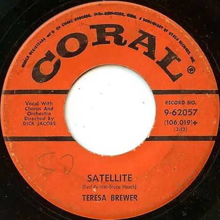 Teresa Brewer - The One Rose (That's Left In My Heart) / Satellite