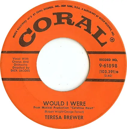 Teresa Brewer - You Send Me