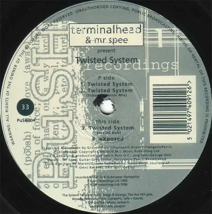 Terminalhead, Spee - Twisted System