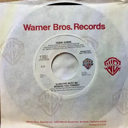 Terri Gibbs - Someone Must Be Missing You Tonight
