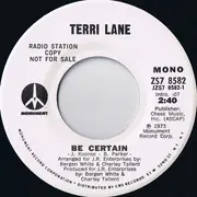 7inch Vinyl Single - Terri Lane - Be Certain