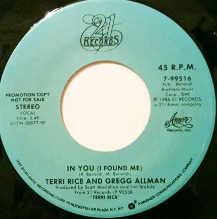 Terri Rice & Gregg Allman - In You (I Found Me)