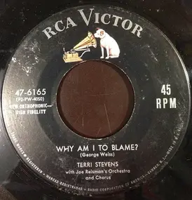 Joe Reisman - Why Am I To Blame? / What Am I Trying To Forget