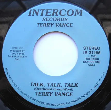 Terry Vance - Talk, Talk, Talk