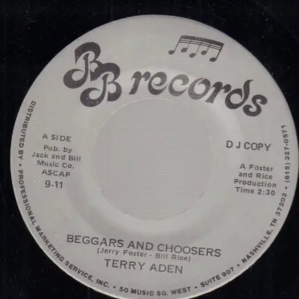 Terry Aden - Beggars And Choosers