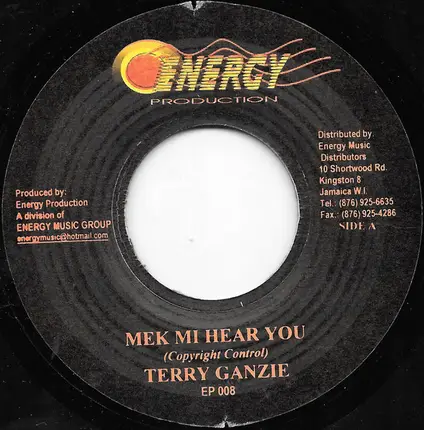 Terry Ganzie / Jah Thunder - Mek Mi Hear You / Blackness