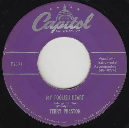 Terry Preston - My Foolish Heart (Belongs To You)