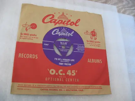 Terry Preston - I've Got A Woman's Love / Watch The Company You Keep