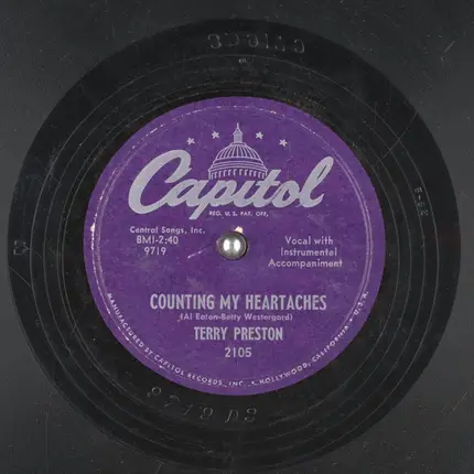 Terry Preston - I Love You / Counting My Heartaches