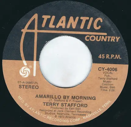 Terry Stafford - Amarillo By Morning