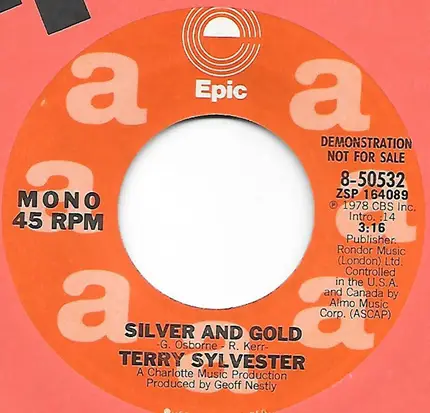 Terry Sylvester - Silver And Gold