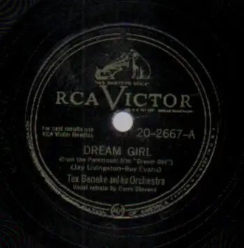 Tex Beneke and his Orchestra, Garry Stevens - Dream Girl / Moonlight Whispers