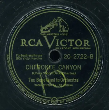 Tex Beneke And His Orchestra - St. Louis Blues March / Cherokee Canyon