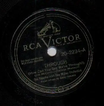 Tex Beneke with The Miller Orchestra, Garry Stevens - Through (How Can You Say We're Through) / Sunrise Serenade