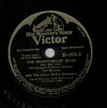 Tex Beneke with The Glenn Miller Orchestra, Artie Malvin and The Crew Chiefs - The Whiffenpoof Song / Hey! Ba-Ba-Re-Bop