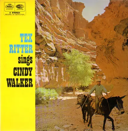 Tex Ritter - sings Cindy Walker