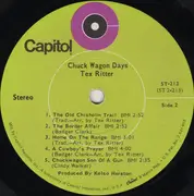 LP - Tex Ritter - Chuck Wagon Days