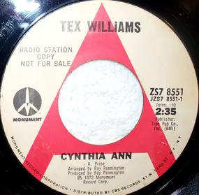 Tex Williams - Cynthia Ann / Walkin' On The Wind