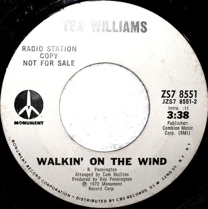 Tex Williams - Cynthia Ann / Walkin' On The Wind
