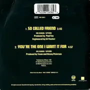 CD Single - Texas - So Called Friend