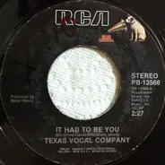 Texas Vocal Company - It Had To Be You