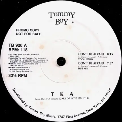 Tka - Don't Be Afraid