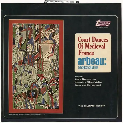 Thoinot Arbeau - Court Dances Of Medieval France, Orchésographie