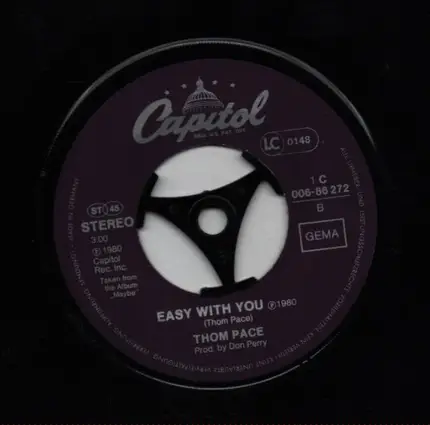 Thom Pace - Don't Look Now / Easy With You