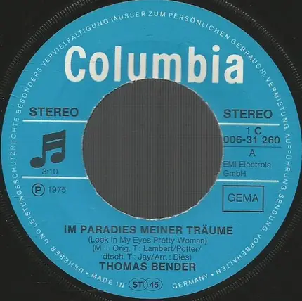 Thomas Bender - Im Paradies Meiner Träume