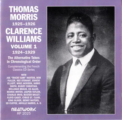 Thomas Morris / Clarence Williams - 1925-1926 / Volume 1 1924-1929 The Alternative Takes In Chronological Order