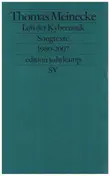 Thomas Meinecke - Lob der Kybernetik: Songtexte 1980-2007