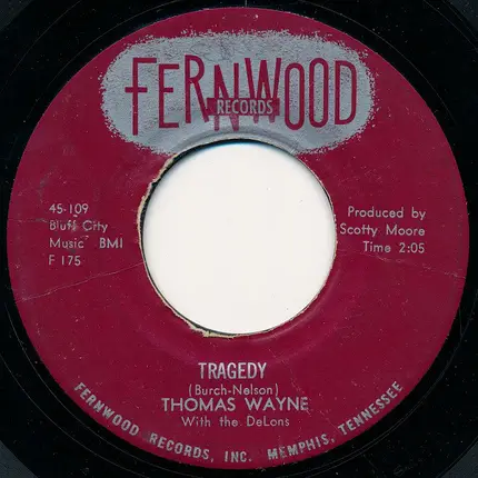 Thomas Wayne With The DeLons - Tragedy