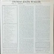LP - Thomas 'Fats' Waller - 1924-31 Parlor Piano Solos From Rare Piano Rolls