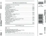 CD - Thomas Tomkins • Orlando Gibbons • John Bull • Henry Purcell • William Byrd • William Boyce / Ton K - The Organ At Adlington Hall