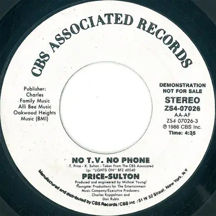 Thommy Price - Kasim Sulton - No T.V. No Phone