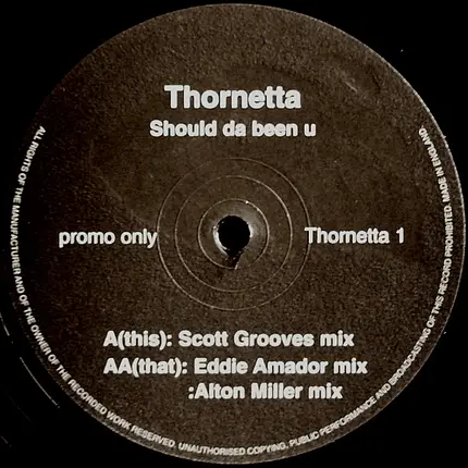 Thornetta - Should Da Been U