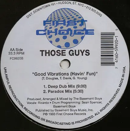 Those Guys - Good Vibrations (Havin' Fun)