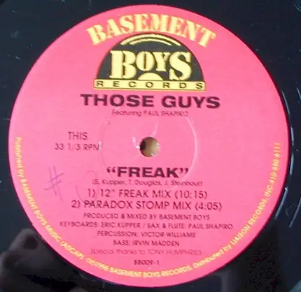 Those Guys Featuring Paul Shapiro - Freak