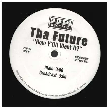 Tha Future - How Y'All Want It?