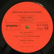 LP - Thad Jones , Radiojazzgruppen Featuring Mel Lewis And Jon Faddis - Greetings And Salutations