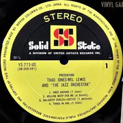LP - Thad Jones & Mel Lewis & The Jazz Orchestra - Presenting Thad Jones • Mel Lewis & 'The Jazz Orchestra'