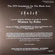 12inch Vinyl Single - The 1979 Foundation For The Black Arts Presents Köhn - Ohnoch - Limited Edition