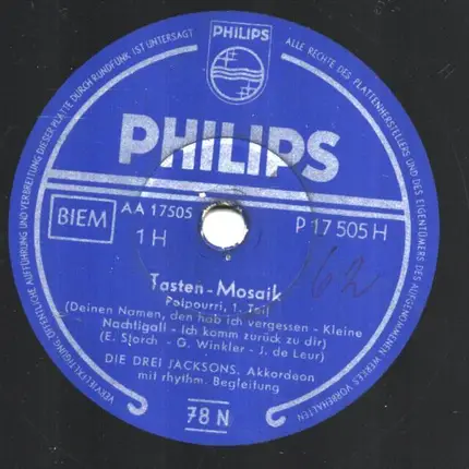 The 3 Jacksons - Tasten Mosaik , Potpourri 1-2