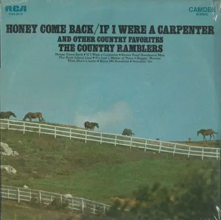The Country Ramblers - Honey Come Back / If I Were A Carpenter And Other Country Favorites