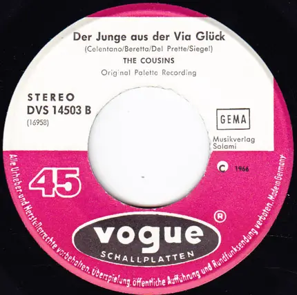 The Cousins - Der Junge Aus Der Via Glück