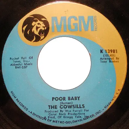 The Cowsills - Poor Baby
