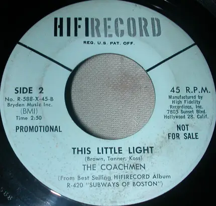 The Coachmen - Subways Of Boston