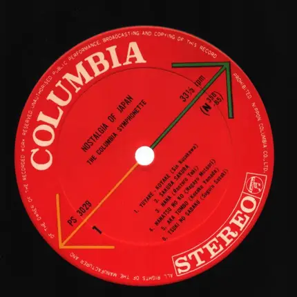 The Columbia Symphonette - Nostalgia Of Japan