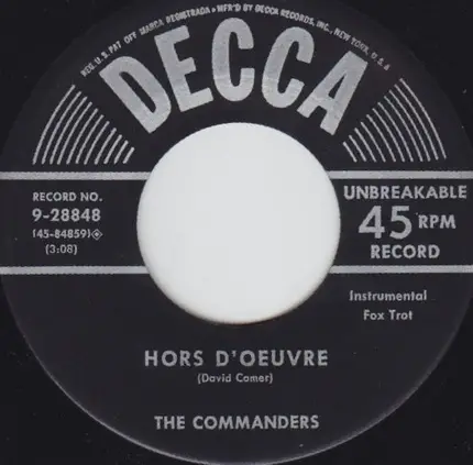 The Commanders - When I'm With You / Hors D'Oeuvre